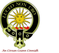 Circular crest with sun, keys, and motto