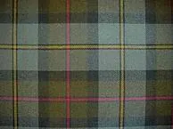 Plaid fabric pattern with earthy tones.