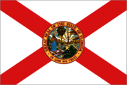 Flag of Florida with state seal.