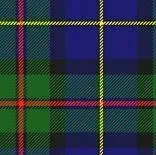 Blue and green tartan plaid pattern.