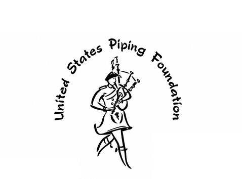 United States Piping Foundation logo with bagpiper.